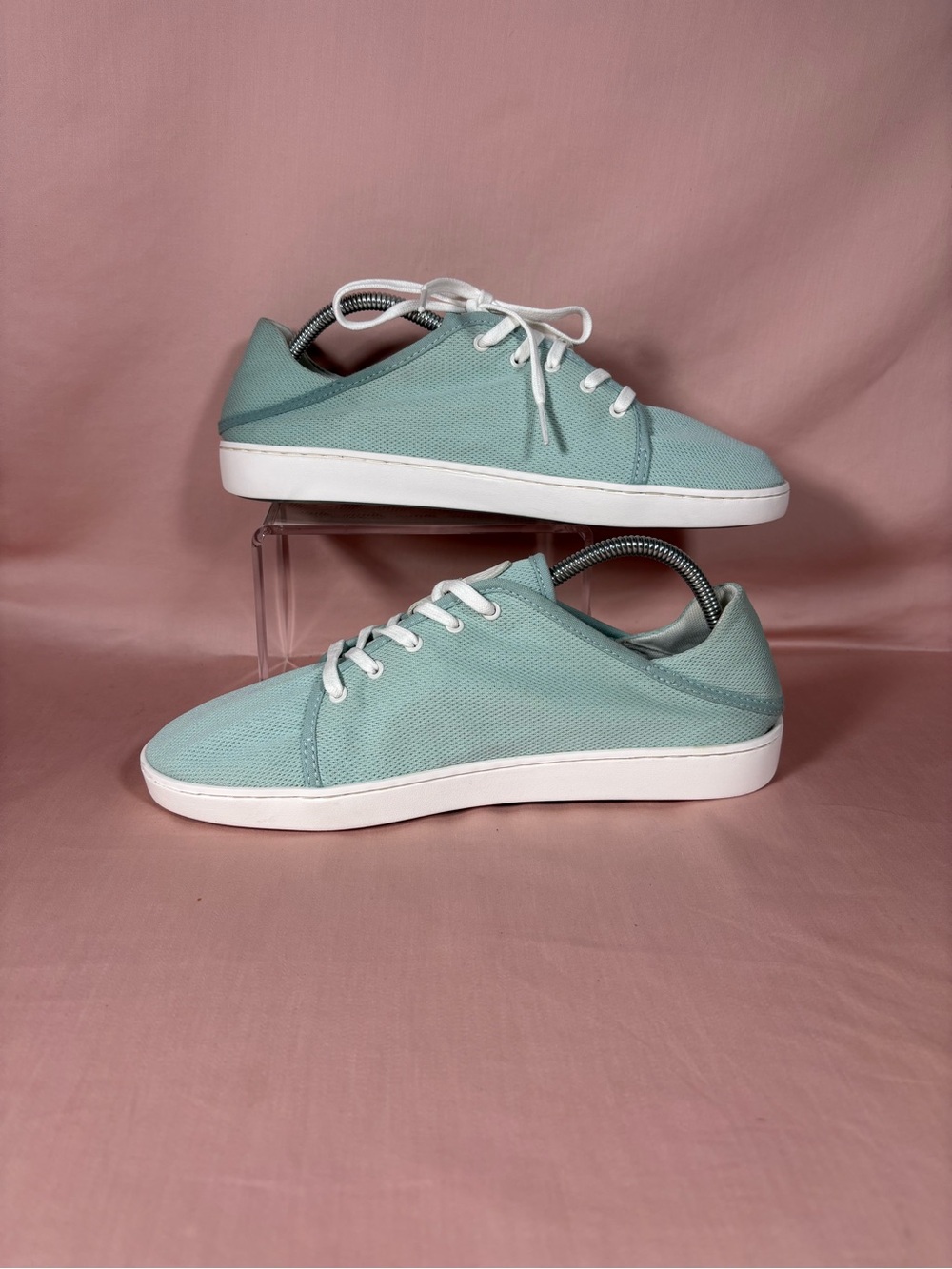 Olukai Pehuea Li "Swell Blue/White Sand" Drop Heel Sneakers W's SZ 10 (20379)